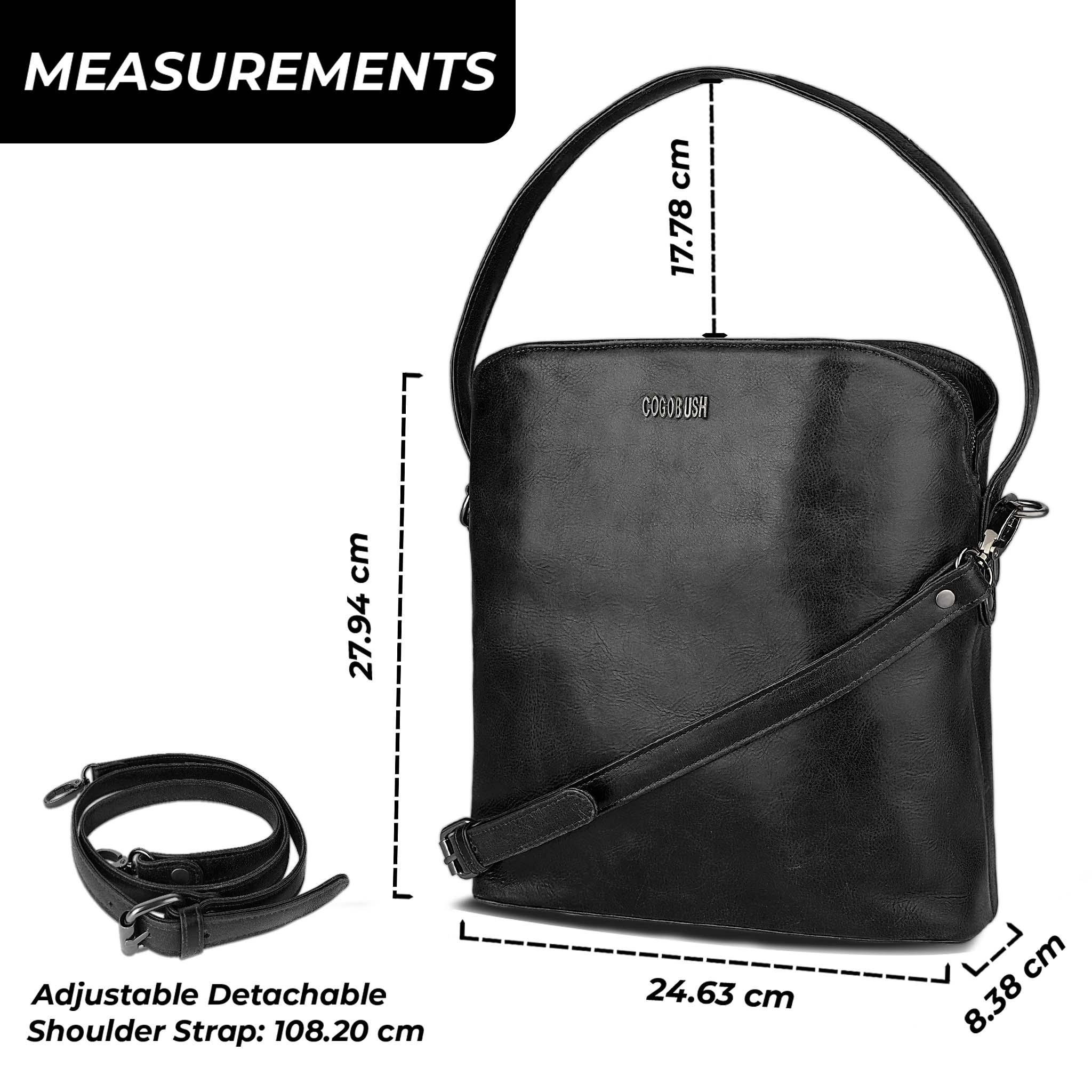 Cogobush Genuine Leather Crossbody Bag for Women – Black | LEATHER LUXE
#COGOBUSH #LeatherLuxe #GenuineLeather #CrossbodyBag #WomensBag #BlackLeatherBag #LeatherHandbag #ShoulderBag #EverydayStyle #FashionAccessories #LadiesBag #PremiumLeather #ClassicStyle #ElegantDesign #GiftForHer