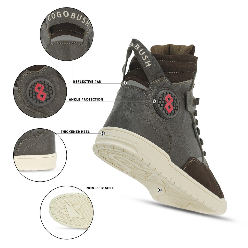 COGOBUSH Water-Resistant Cow Leather Motorcycle Boots – Ankle Protection, All-Weather Grip
#COGOBUSH #UrbanShoes #BrownMotorcycleShoes #MotorcycleBoots #RidingBoots #CowLeatherBoots #BikerGear #WaterResistantBoots