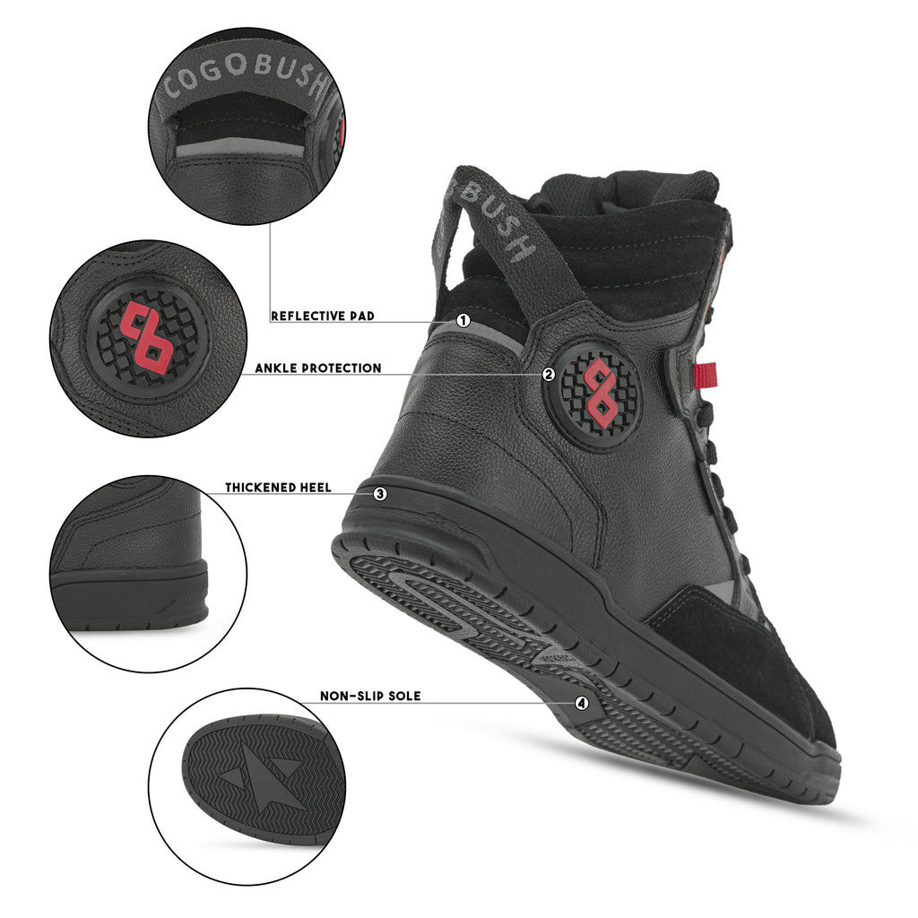 COGOBUSH Water-Resistant Cow Leather Motorcycle Boots – Ankle Protection, All-Weather Grip
#COGOBUSH #UrbanShoes #BlackMotorcycleShoes #MotorcycleBoots #RidingBoots #CowLeatherBoots #BikerGear #WaterResistantBoots