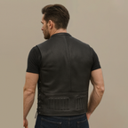 COGOBUSH Black Men’s Genuine Cowhide Motorcycle Vest – Concealed Carry, 12 Pockets, Adjustable Fit
#COGOBUSH #MensMotorcycleVest #CowhideLeather #BlackLeatherVest #ConcealedCarryVest #MotorcycleGear #BikerStyle #LeatherVest